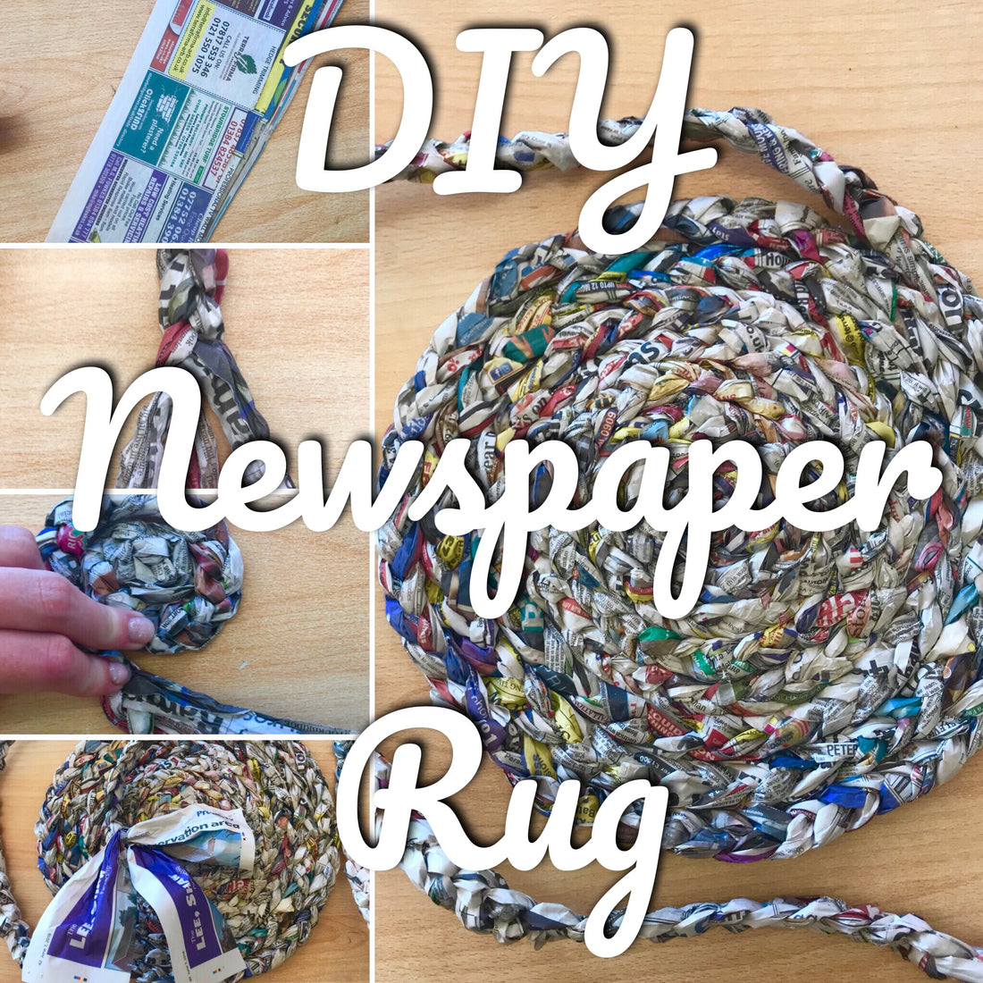 DIY Newspaper Rug