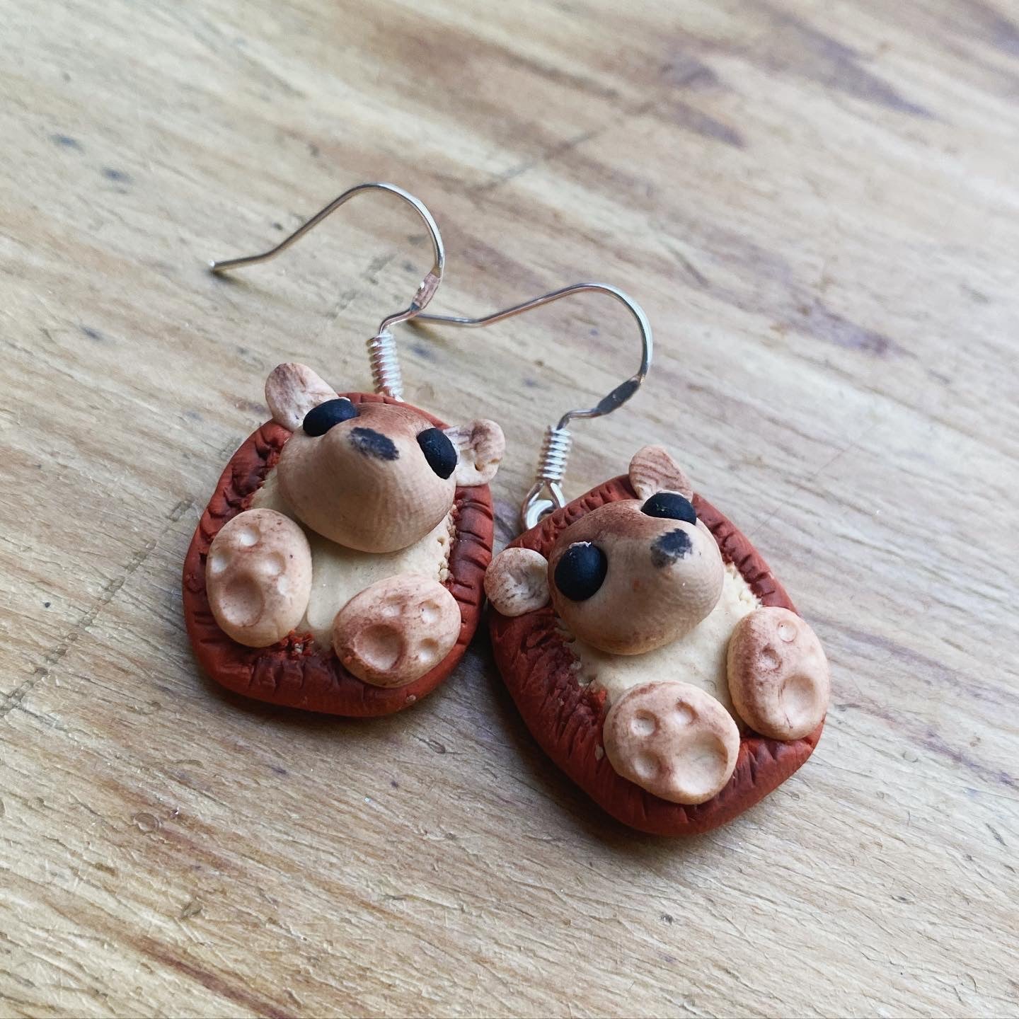 Clay animal sale earrings