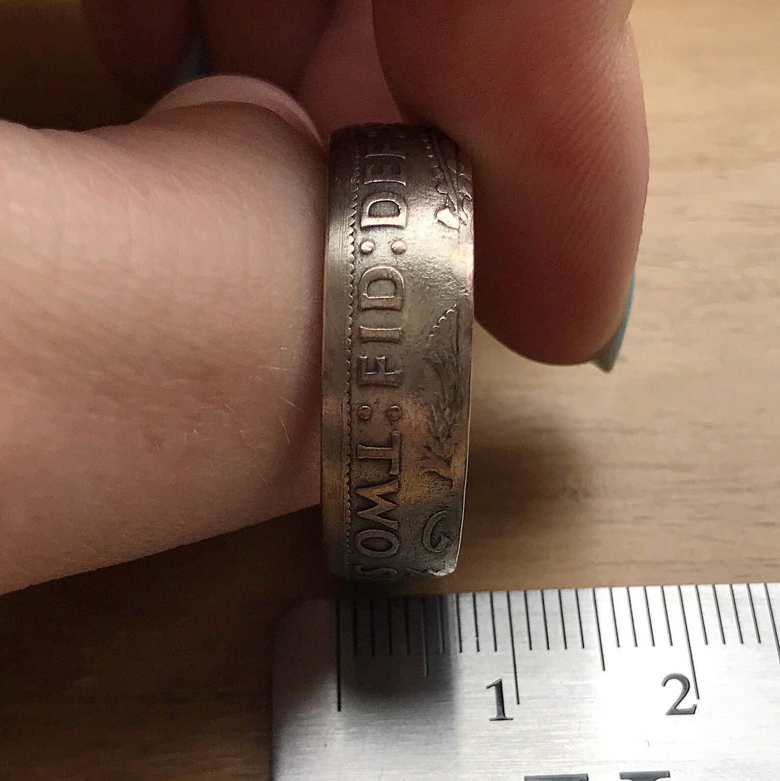 Two Shilling Coin Ring - Shwen Design Uk